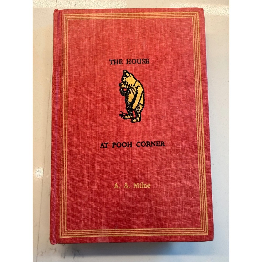 The House At Pooh Corner A. A Milne Ernest H. Shepard Hardcover Red Vintage Book
